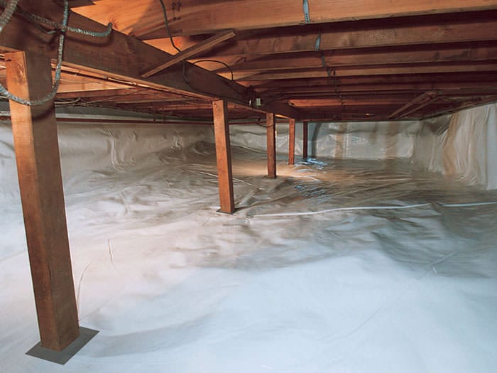 crawl space in old bungalow